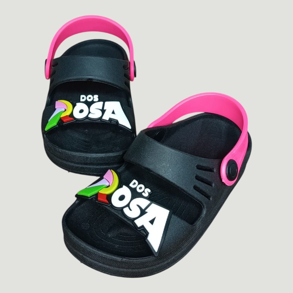 Sandália Dos Rosa Preta/Pink