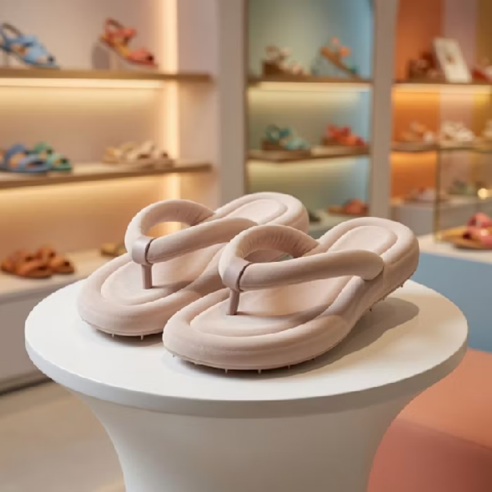 Chinelo Feminino Dedo EVA Nude