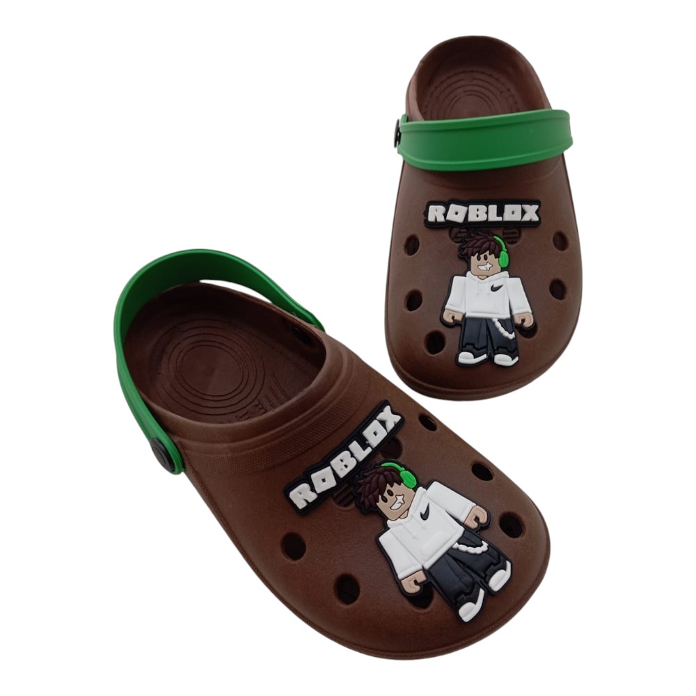 Crocs Roblox Marrom & Verde