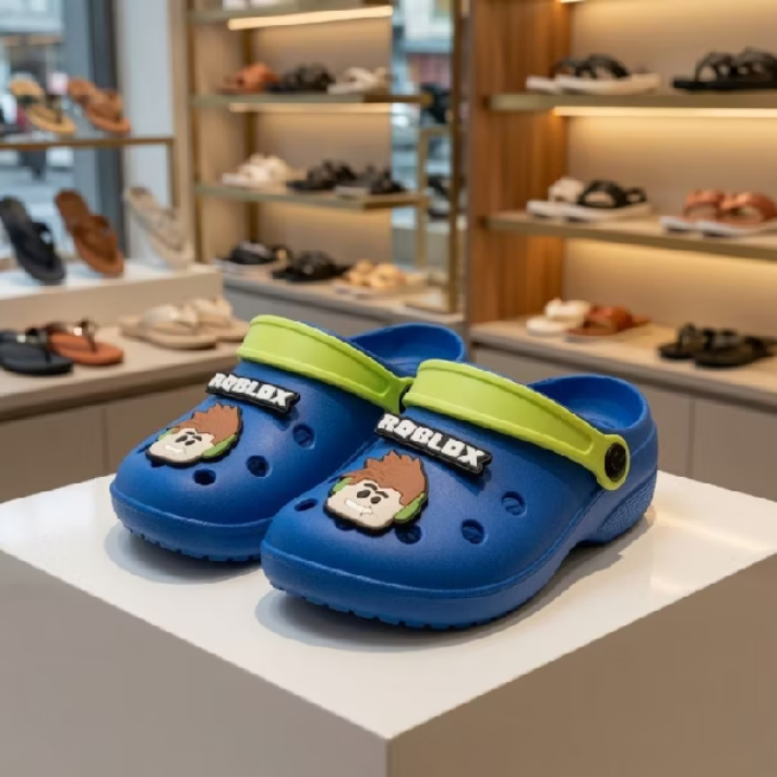 Crocs Roblox Azul & Limão